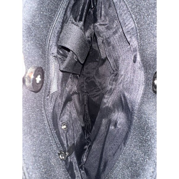 Swarovski Kristall Welten Purse Bijou Black Slim Shoulder Bag Accent Crystals - Picture 7 of 9